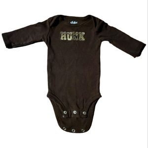 Child Of Mine Onesie Long Sleeve New Born Boy's Infant Hunk Embroidered